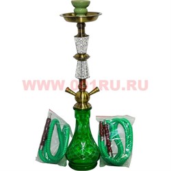 Кальян на 2 трубки средний (F1584R) 56 см, цвета в ассортименте - фото 80741