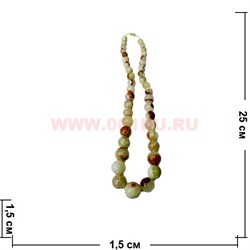 Бусы из оникса крупные на убывание - фото 81574
