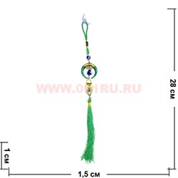Амулет для машины от сглаза (129) зеленый цена за упаковку из 12шт - фото 82159