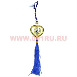 Амулет для машины от сглаза (1070) Подкова и сердце цена за уп из 12шт - фото 82164