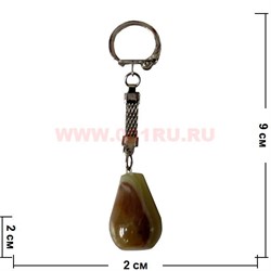 Брелок из оникса "Груша" - фото 82610