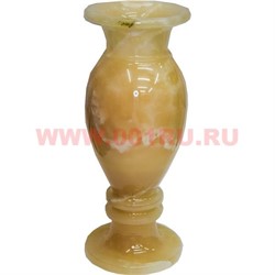 Ваза из медового оникса 4х10 дюйма 25х10 см - фото 83475