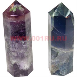Кристалл 7 см из флюорита 6-гранный (2 цвета) - фото 84477