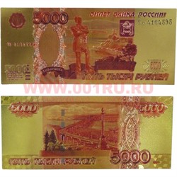 Янтра 5000 рублей двухсторонняя из металлизированного пластика - фото 84545