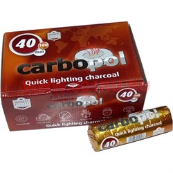 Уголь для кальяна CARBOPOL 40 мм в таблетках 100 штук  - фото 85249