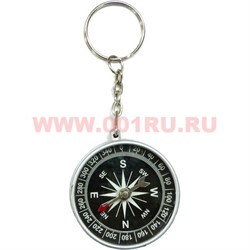 Брелок для ключей "Компас" 45 мм диаметр, 12 шт/уп - фото 85370