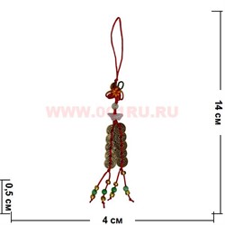 Подвеска Фен Шуй "Слиток с перцами" 20 шт/упаковка - фото 85443