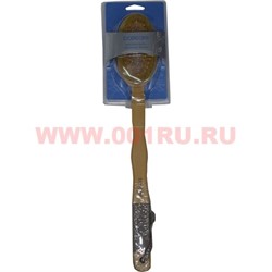 Щетка массажная для спины с натуральной щетиной basicare - фото 86345
