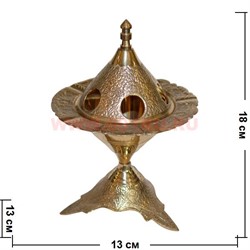 Пепельница из латуни 18 см (Индия) - фото 86565