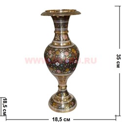 Ваза из латуни большая 35 см (Индия) - фото 86635
