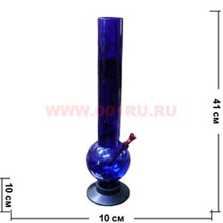 Бонг акриловый 41 см, цвета и формы в ассортименте - фото 88074