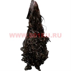 Парик с ободком коричневый 65 см - фото 91625