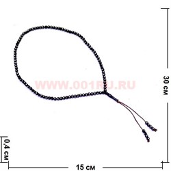 Четки 99 бусин цвет коричневый, цена за 12 шт/уп - фото 91669