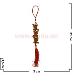 Подвеска Три Петуха под дерево 10 шт/уп - фото 91717