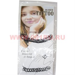Тату-чокер из лески черная (tatoo choker) - фото 91798