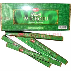 Благовония HEM sq Flora Patchouli Masala 25 шт\уп - фото 92929