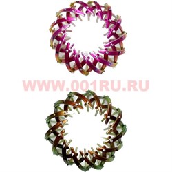 Заколка "краб" сетка (KR836) цена за упаковку из 12 шт - фото 92976