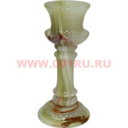 Подсвечник из оникса 13,5 см - фото 93665