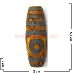Бусина Дзи "2 глаза" 5,7 см - фото 94140
