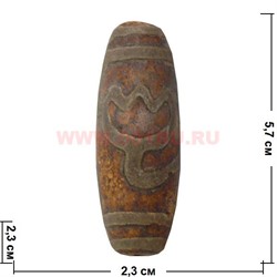 Бусина Дзи "лотос" 5,7 см - фото 94289