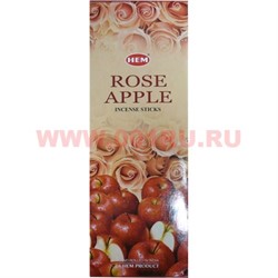 Благовония HEM "Роза+Яблоко", цена за уп из 6 шт - фото 96135