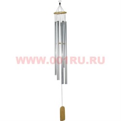 Музыка ветра 6 трубок стальная (длина трубки 80 см) - фото 97896