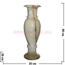 Ваза из оникса 90 см (12х36) - фото 98263