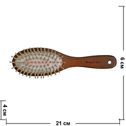 Расческа Royal Rose деревянная (W9030), цена за уп из 12 штук - фото 98572