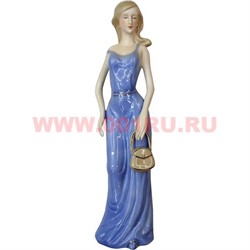Девушка с сумочкой (001) 29 см, фарфор - фото 98927