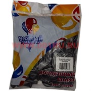 Шар круглый пастель серебро Silver 5 дюймов 100 шт (Веселый Праздник)