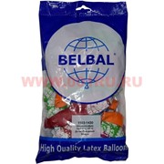 Шар воздушный 14 дюймов 25 шт «с ДР клоун» пастель шелкография Belbal
