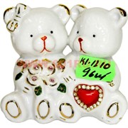 Мишки из фарфора (KL-1210) со стразами 96 шт/кор