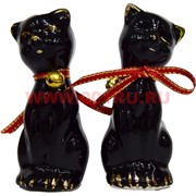 Кошки с колькокольчиками (KL-555) из фарфора цена за пару
