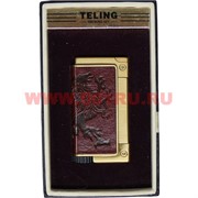 Зажигалка газовая Teling в коже с рисунками