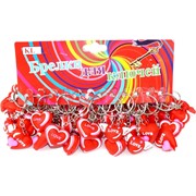 Брелок Сердце (KY-1457) Love резиновый 120 шт/упаковка