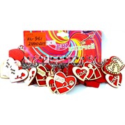 Брелок Сердце (KL-961) Love деревянный 120 шт/блок