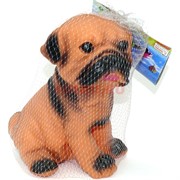 Щенок игрушка со звуком резиновая (907)