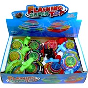 Игрушка юла светящаяся Flashing Super Top 12 шт с музыкой