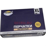 Перчатки Aviora латексные размер L 100 шт нестерильные