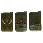 Зажигалка газовая плоская с зеркалом с рисунками