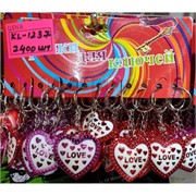 Брелок (KL-1237) сердце Love пластмасса 120 шт/упаковка