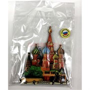 Магнит «Храм Василия Блаженного» (MS-13) деревянный