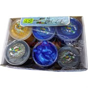 Пластичная масса слайм плотная Galaxy Putty 12 шт/уп