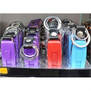 Зажигалка USB брелок пластмассовая цветная спиральная