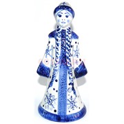 Фигурка из гжели Снегурочка с косичкой