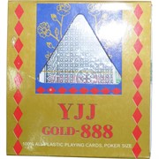 Карты YJJ GOLD-888 для покера 100% пластик 54 карты