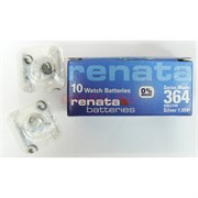 Батарейка для часов 364 renata 10 шт/уп