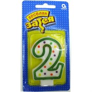 Праздничная свеча Веселая Затея в виде цифры «2»