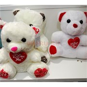 Игрушка мягкая Мишка с сердцем 12 шт/уп