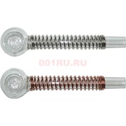 Трубка стеклянная D&amp;K «пружинка шар» 11 см 2 цвета (8337)